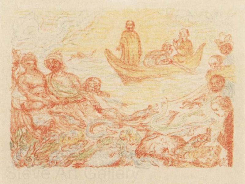 James Ensor The Miraculous Draft of Fishes Spain oil painting art
